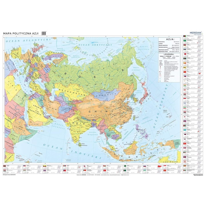 Afryka - ścienna mapa polityczna