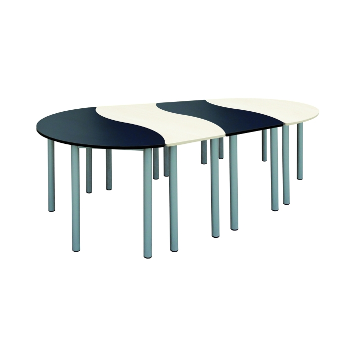 Stół owalny, metalowe nogi, blat 22mm, solidna konstrukcja