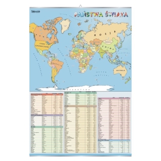 Plansza - Państwa świata - mapa polityczna  | Darmowa dostawa dla szkół i placówek publicznych