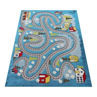 Dywan Color Kids 02 Blue | Wyposażenie żłobków, przedszkoli, sal zabaw