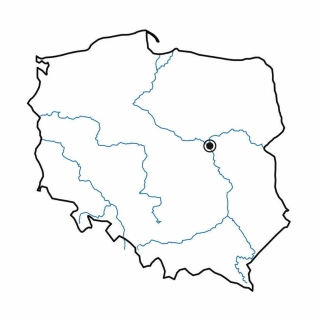 Nakładka magnetyczna tablicowa - mapa Polski kontur
