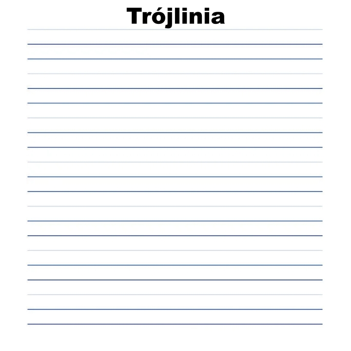 Nakładka magnetyczna tablicowa - trójlinia