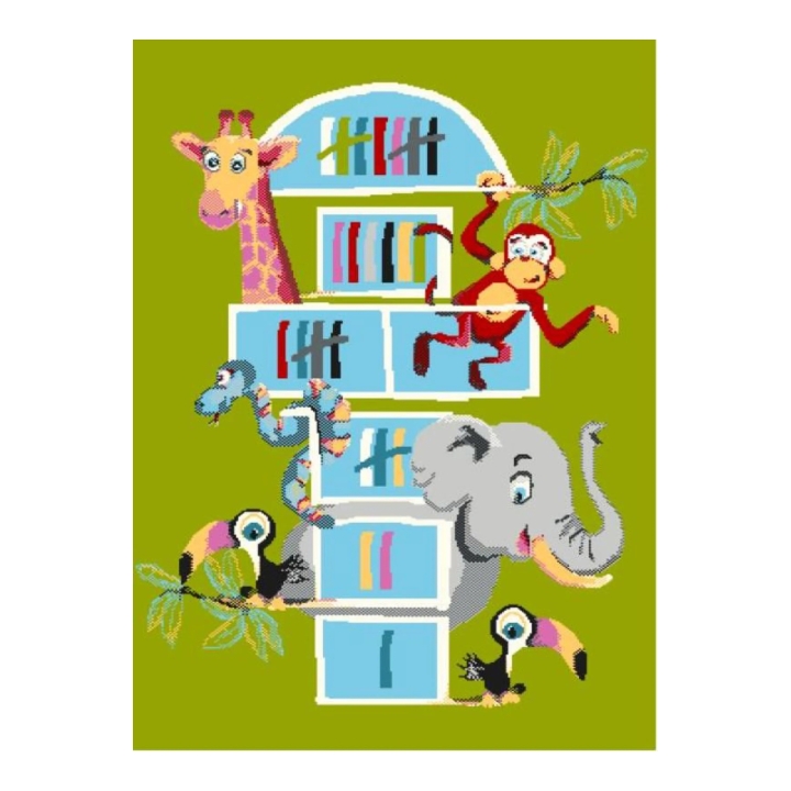 Dywan Funky Top Tom - turkus | Dywan sensoryczny do żłobka i przedszkola