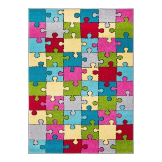 Dywan sensoryczny dla dzieci Funky Top Puzzle - żółty