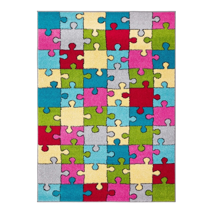 Dywan sensoryczny dla dzieci Funky Top Puzzle - żółty