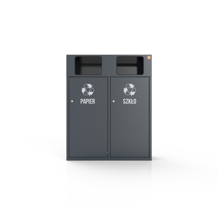 Kosz na śmieci zewnętrzny | Pojemnik do segregowania odpadów