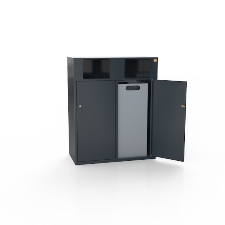 Kosz na śmieci zewnętrzny | Pojemnik do segregowania odpadów