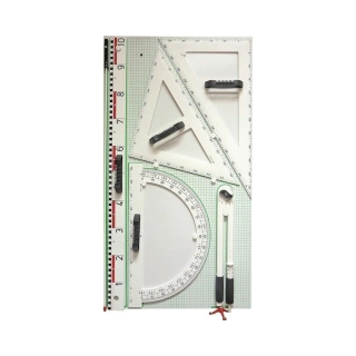 Przyrządy geometryczne z tablicą - magnetyczne
