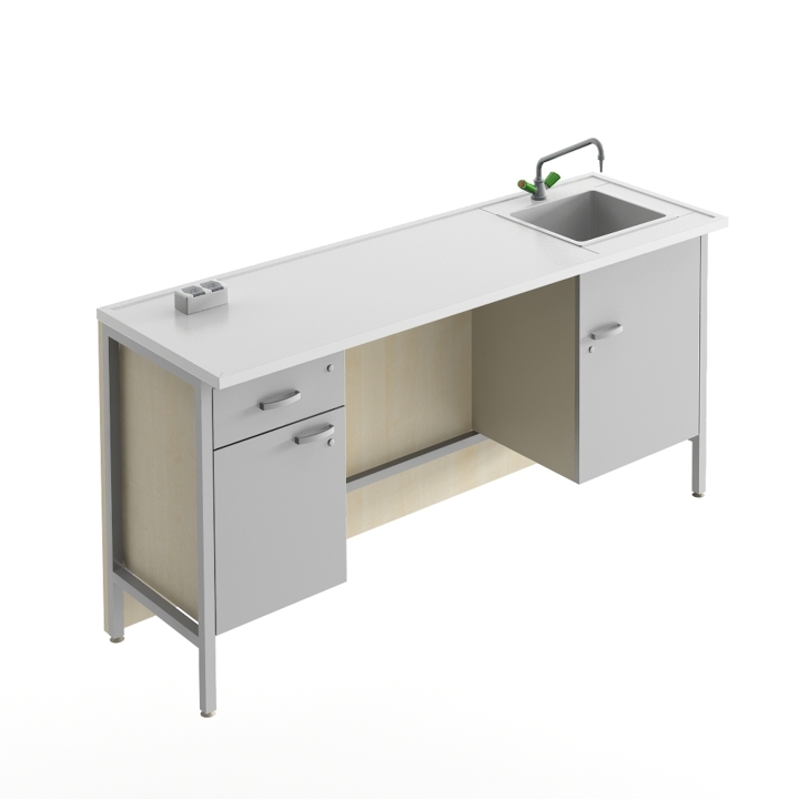 Stół demonstracyjny ze zlewem | Kompleksowe wyposażenie laboratorium szkolnego