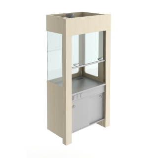 Dygestorium demonstracyjne przeszklone – narożne | Laboratorium chemiczne