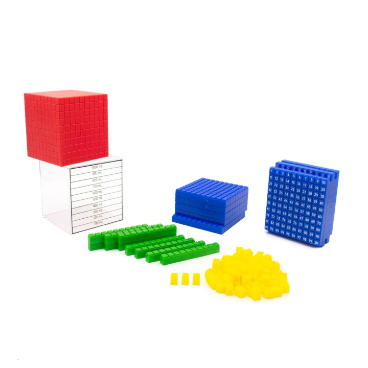Sześcian litrowy do demonstracji objętości - 132 elementy | Pomoce dydaktyczne do matematyki