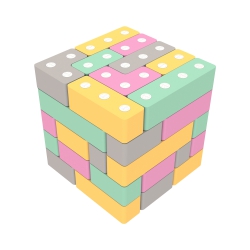 Klocki magnetyczne Tuki® Zestaw Midi 55 szt.