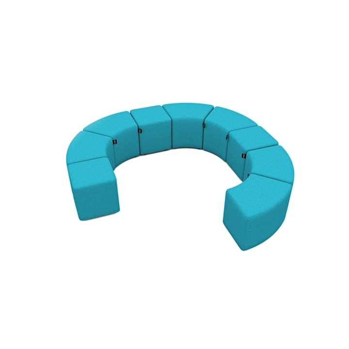 Pufa Tomi, trapezowe siedzisko w trzech rozmiarach | JTMebel Certyfikowany producent mebli szkolnych i przedszkolnych