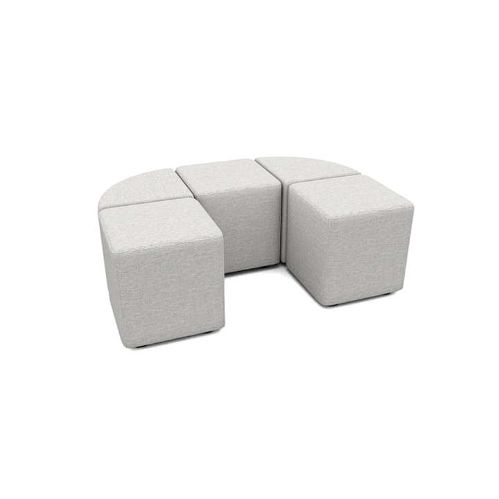 Pufa Tomi, trójkątne siedzisko w trzech rozmiarach | Darmowa dostawa dla szkół i placówek publicznych