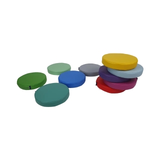 Zestaw klocków piankowych - Poduszki okrągłe 30x5 cm - 10 szt.