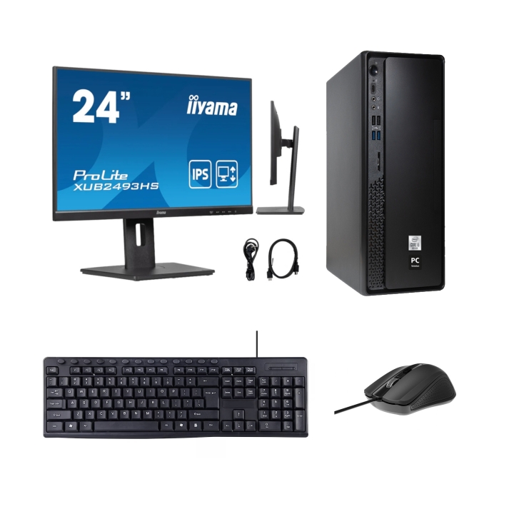 Komputer PC-I + monitor 24" + klawiatura + myszka