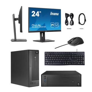 Komputer PC-A + monitor 24" + klawiatura + myszka