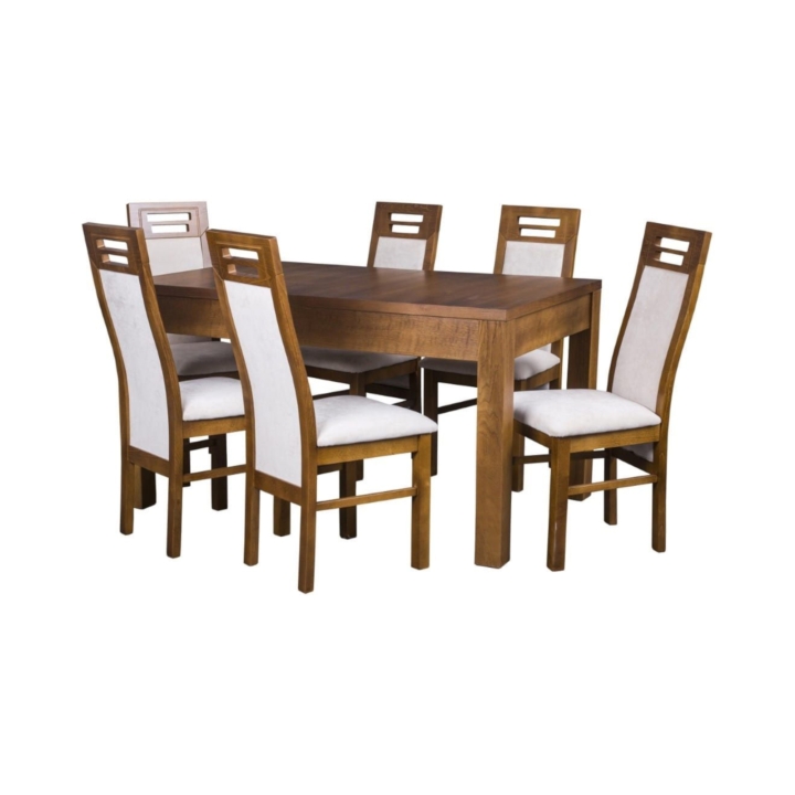 Zestaw Max III stół 250x90 cm + krzesła tapicerowane