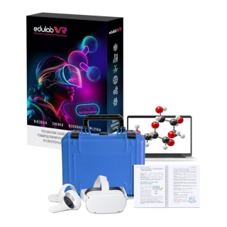 eduLabVR Wirtualne Laboratoria Przyrodnicze z goglami VR (biologia, geografia, fizyka, chemia)
