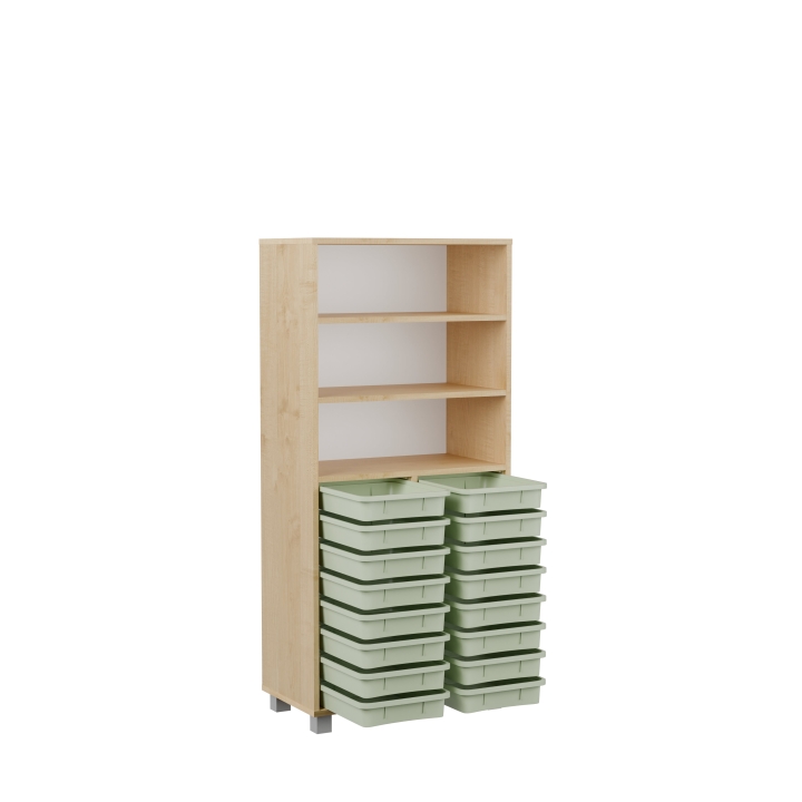 Regał z pojemnikami EDU-BOX EB01 | Darmowa dostawa dla szkół i placówek oświatowych