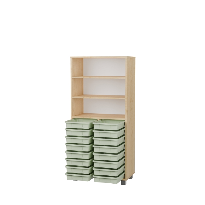 Regał z pojemnikami EDU-BOX EB01 | Darmowa dostawa dla szkół i placówek oświatowych