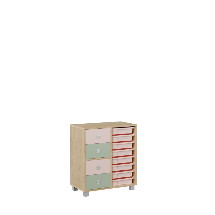 Regał z pojemnikami EDU-BOX EB04 | Darmowa dostawa dla szkół i placówek oświatowych