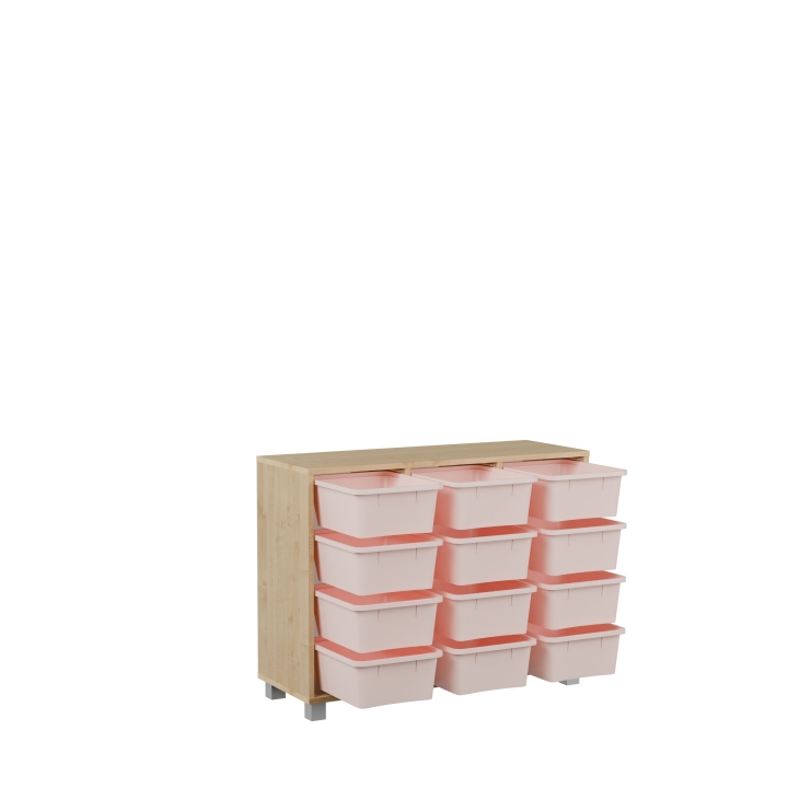 Regał z pojemnikami EDU-BOX EB06 | Darmowa dostawa dla szkół i placówek oświatowych