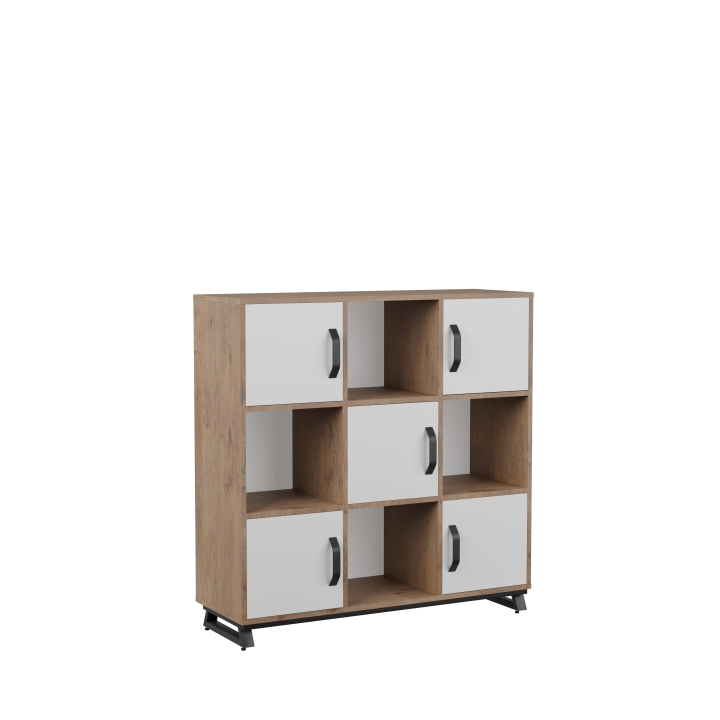 Regał biurowy na stalowej podstawie Office ROF04 | Darmowa dostawa dla szkół i placówek oświatowych