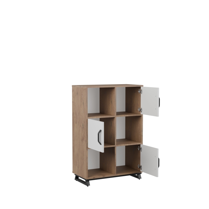 Regał biurowy na stalowej podstawie Office ROF05 | Darmowa dostawa dla szkół i placówek oświatowych