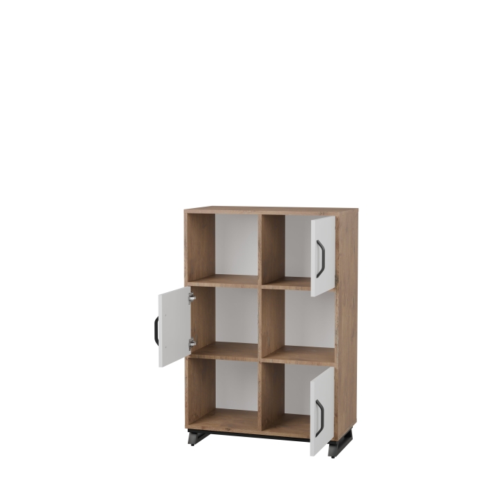 Regał biurowy na stalowej podstawie Office ROF05 | Darmowa dostawa dla szkół i placówek oświatowych