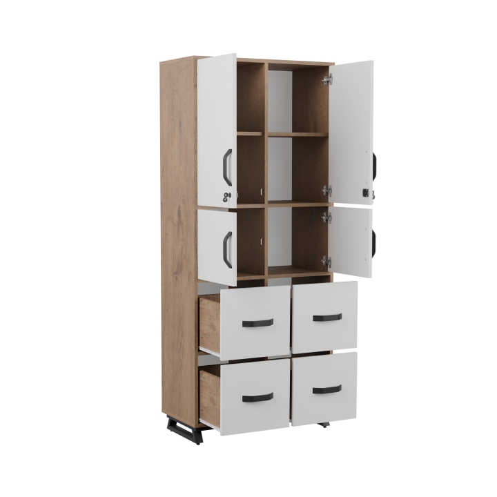 Regał biurowy na stalowej podstawie Office ROF06 | Darmowa dostawa dla szkół i placówek oświatowych