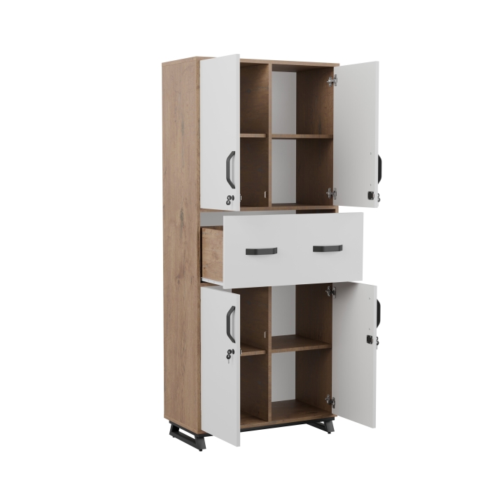 Regał biurowy na stalowej podstawie Office ROF07