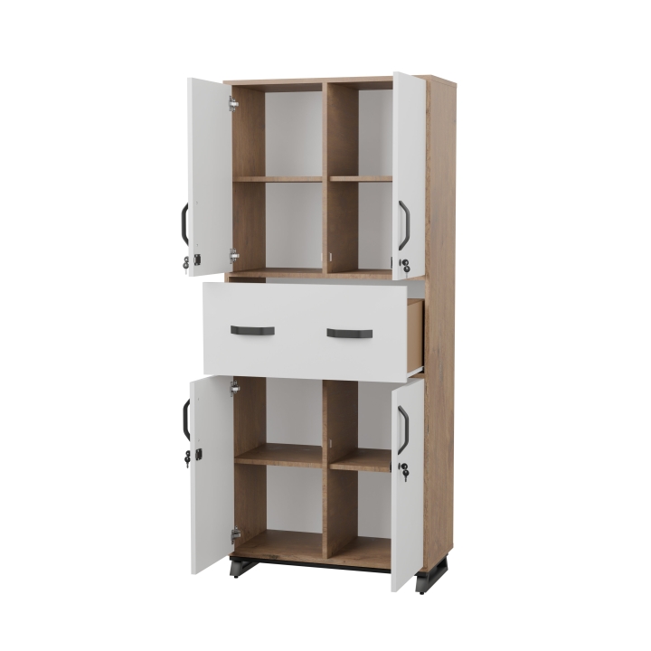 Regał biurowy na stalowej podstawie Office ROF07