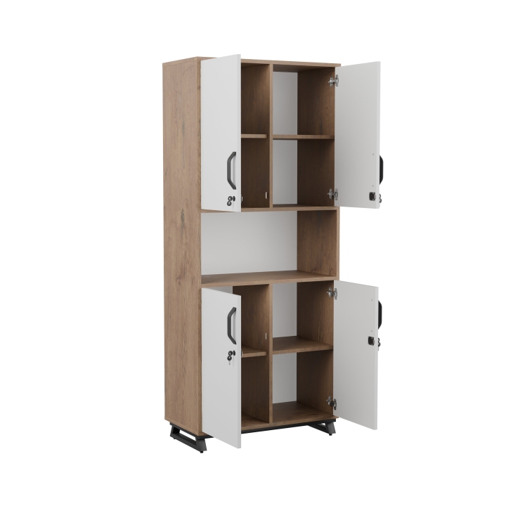 Regał biurowy na stalowej podstawie Office ROF08