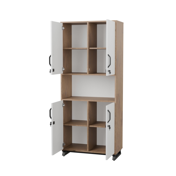 Regał biurowy na stalowej podstawie Office ROF08