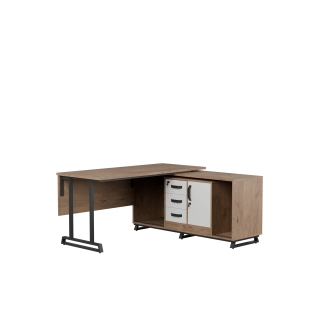 Biurko na stalowej podstawie Office BOF12 | Darmowa dostawa dla szkół i placówek oświatowych